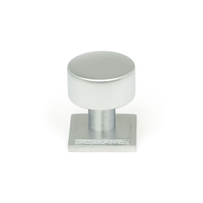 From The Anvil – Satin Chrome Kelso Cabinet Knob – 25mm (Square)