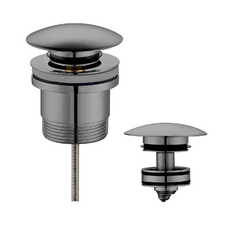 Pop Up Plug & Waste 32mm Universal Fit – Gunmetal Grey