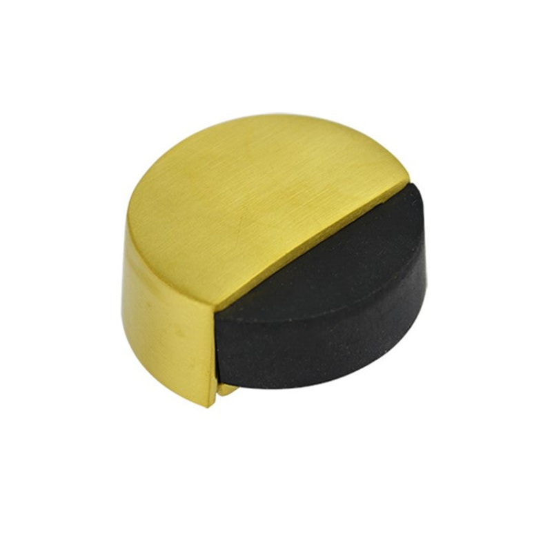 Round Button Shape Door Stop – Brushed Gold