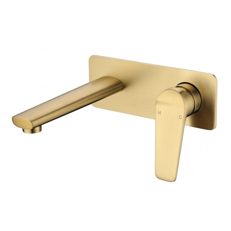 Solange Wall Mixer & Spout Combination  – Brushed  Gold