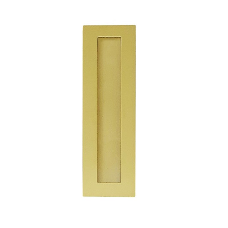200mm Rectangular Sliding Flush Pull – Brushed Gold