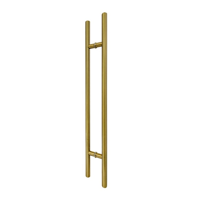 Antique Brass Finish 1200mm Round Door Pull (Pair) – Kiama Series