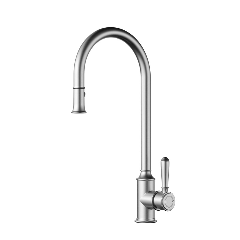 Birmingham II Deluxe Pull Out Sink Mixer – Brushed Nickel