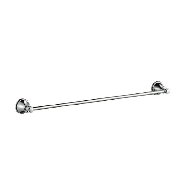 Birmingham Single Towel Rail 800mm – Chrome