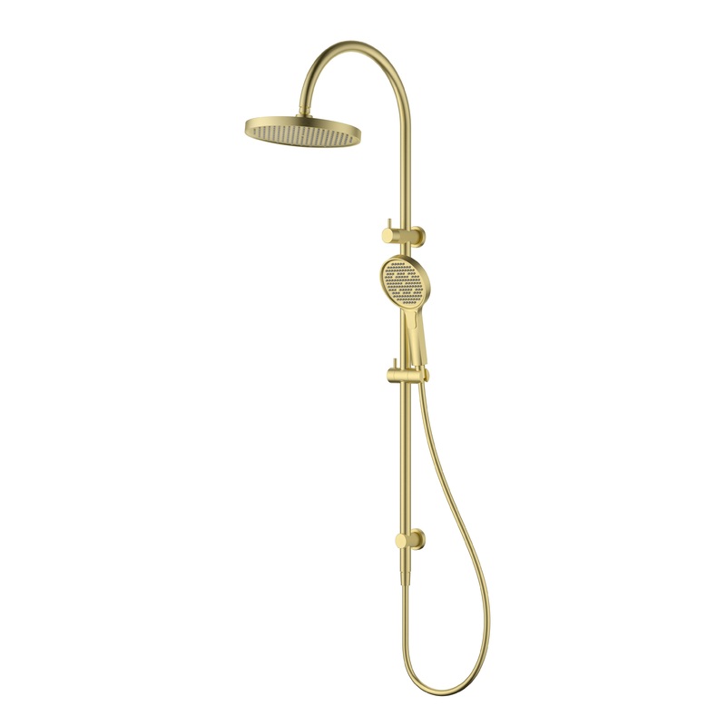 Bronte Gooseneck Combo Shower Set – Brushed Gold