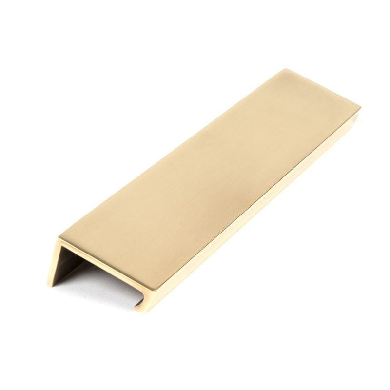 From The Anvil – Aged Brass 200mm Plain Edge Pull