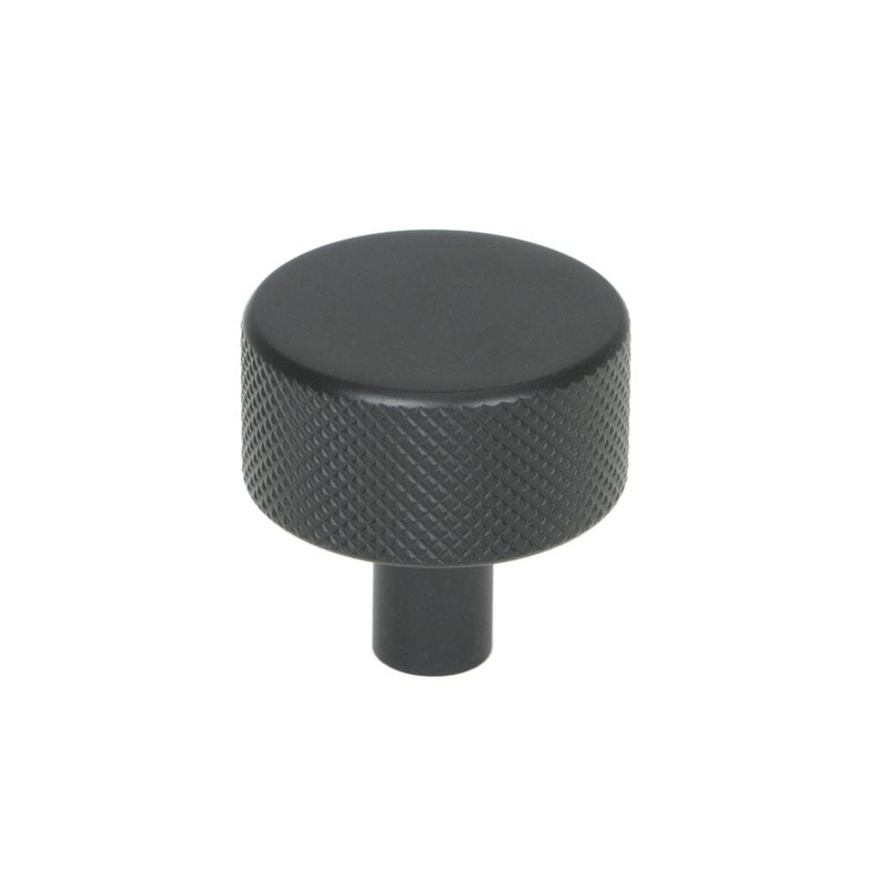 From The Anvil – Matt Black Brompton Cabinet Knob – 32mm (No rose)