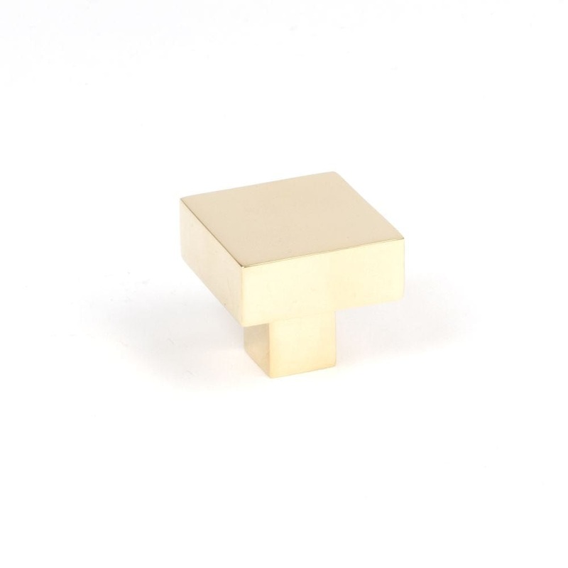 From The Anvil – Polished Brass Albers Cabinet Knob – 30mm