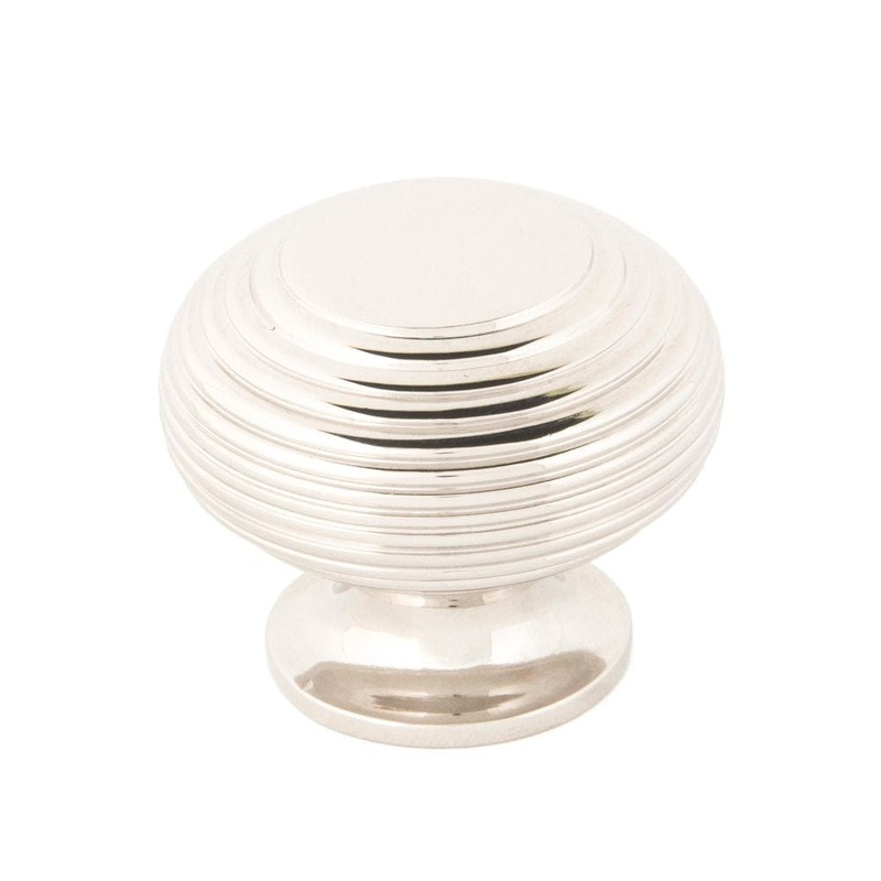From The Anvil – Polished Nickel Beehive Cabinet Knob 40mm