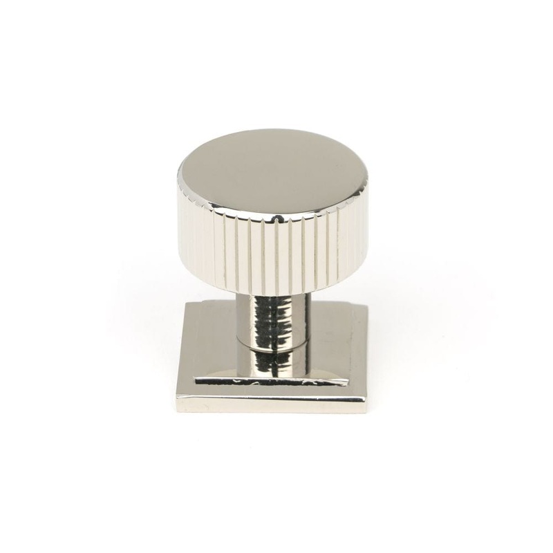 From The Anvil – Polished Nickel Judd Cabinet Knob – 25mm (Square)