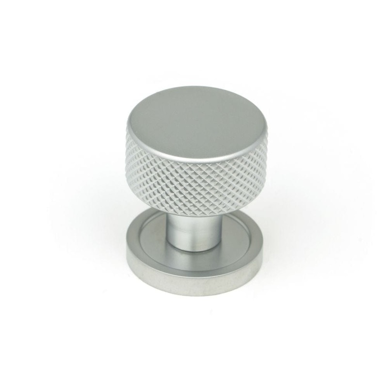 From The Anvil – Satin Chrome Brompton Cabinet Knob – 25mm (Plain)