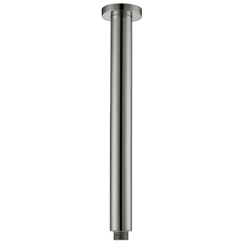 Round Ceiling Drop Down Shower Arm 300mm – Brushed Nickel