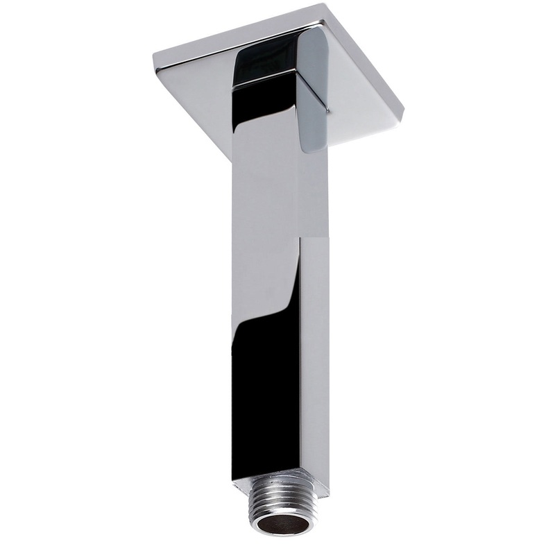 Square Ceiling Drop Down Shower Arm 100mm – Chrome