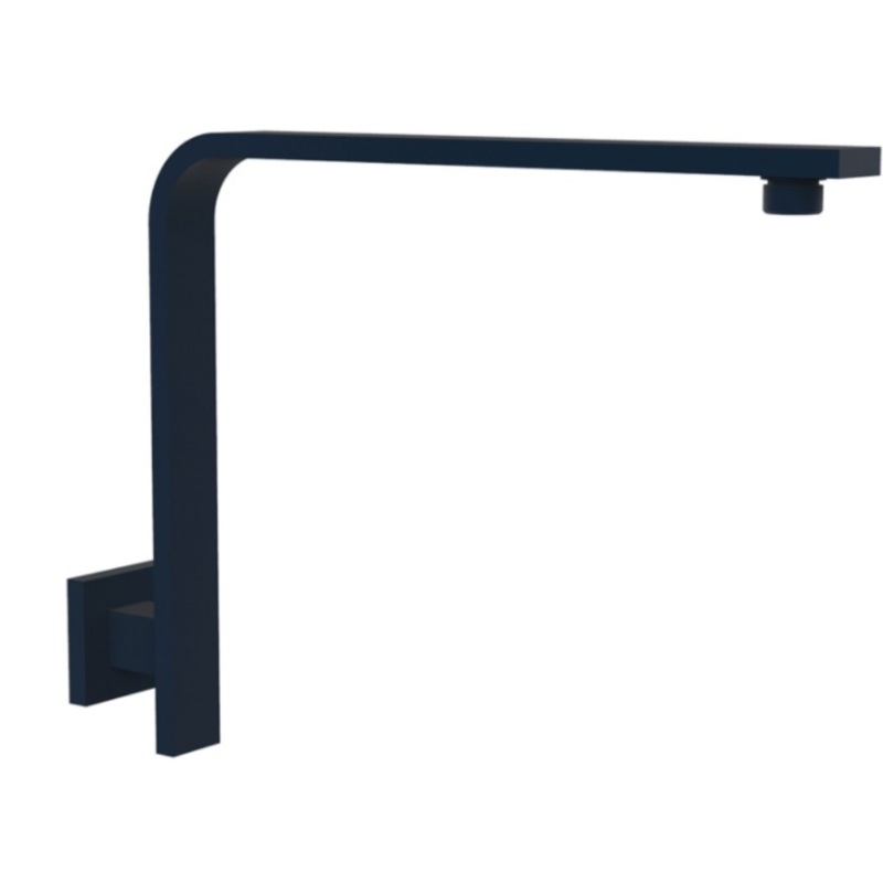 Square High Reach Shower Arm – Matt Black