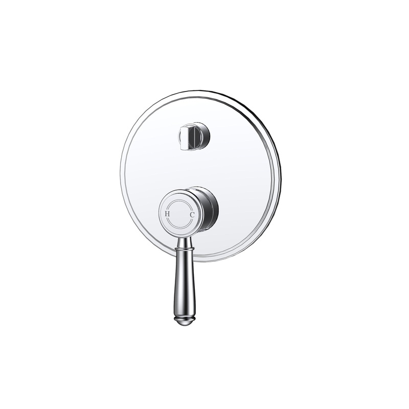 Birmingham II Classical Shower & Bath Mixer Diverter  – Chrome