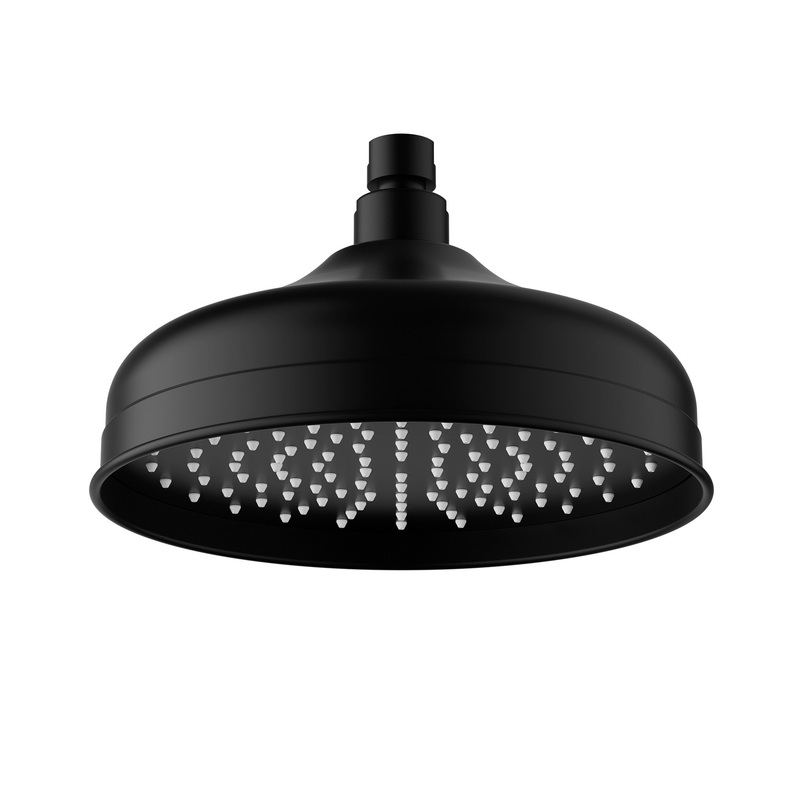 Birmingham Shower Head 200mm – Matt Black
