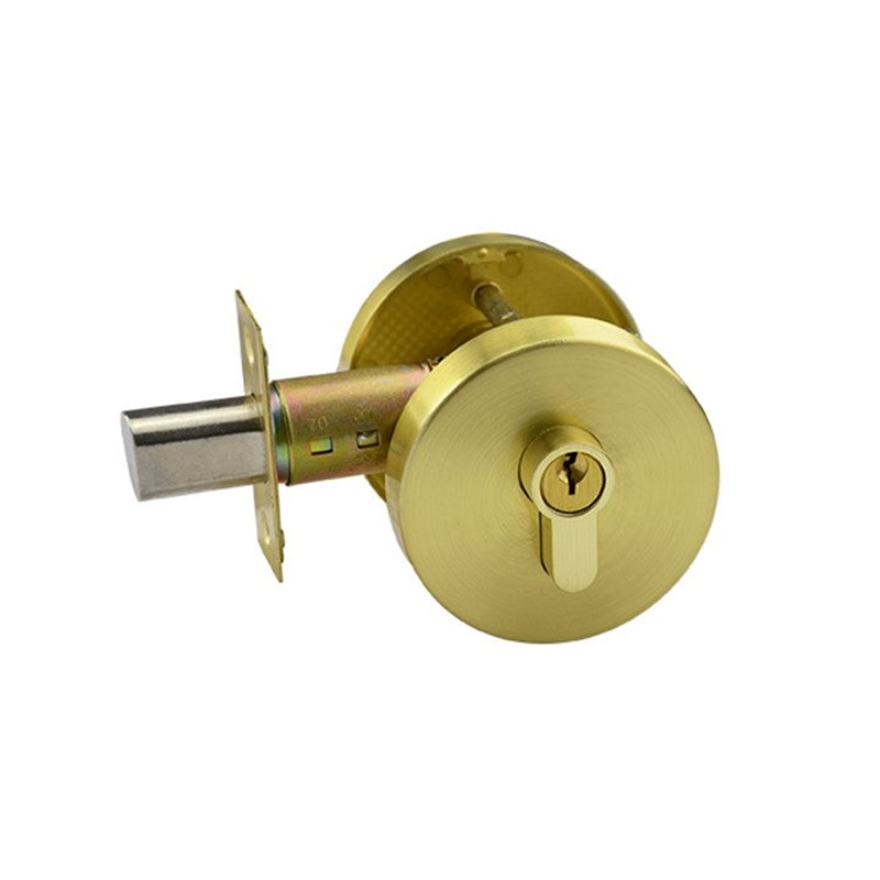 Brushed Gold Double Cylinder Deadbolt (3555) – Coral Series