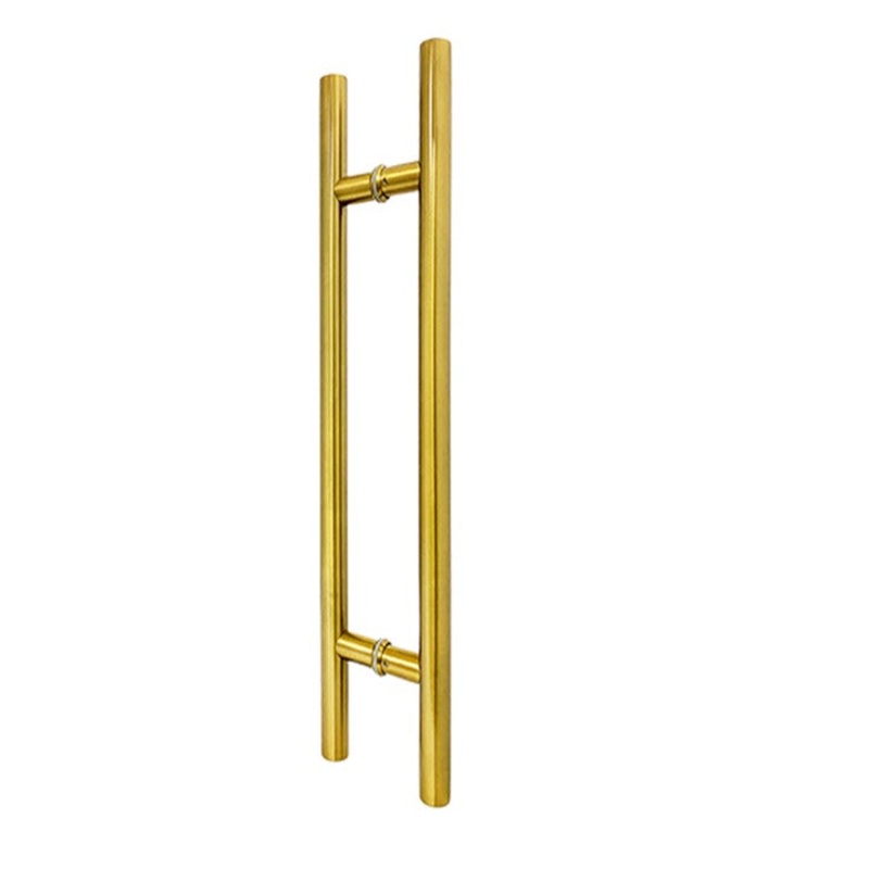 Brushed Gold Finish 1200mm Round Door Pull (Pair) – Kiama Series