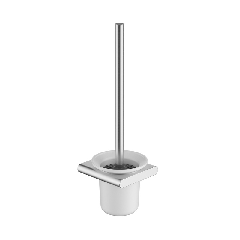 Coral Toilet Brush Holder – Brushed Nickel