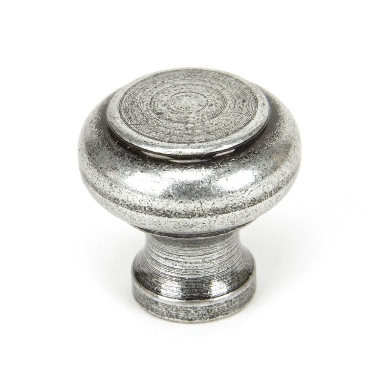 From The Anvil – Pewter Regency Cabinet Knob – Small