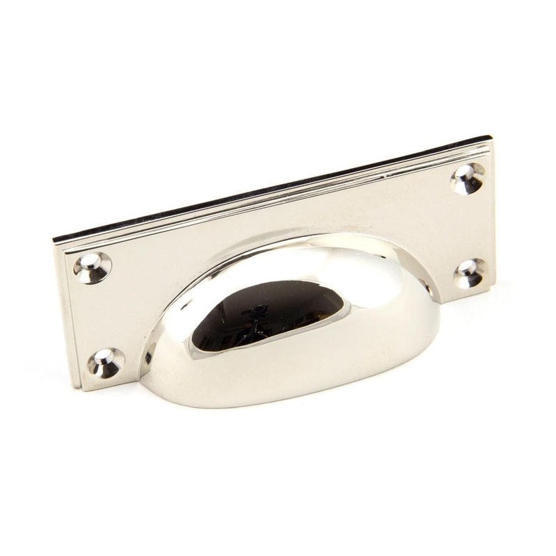 From The Anvil – Polished Nickel Art Deco Drawer Pull