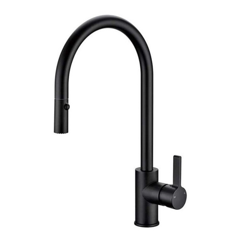 Ocean Deluxe Pull Out Kitchen Sink Mixer – Matt Black
