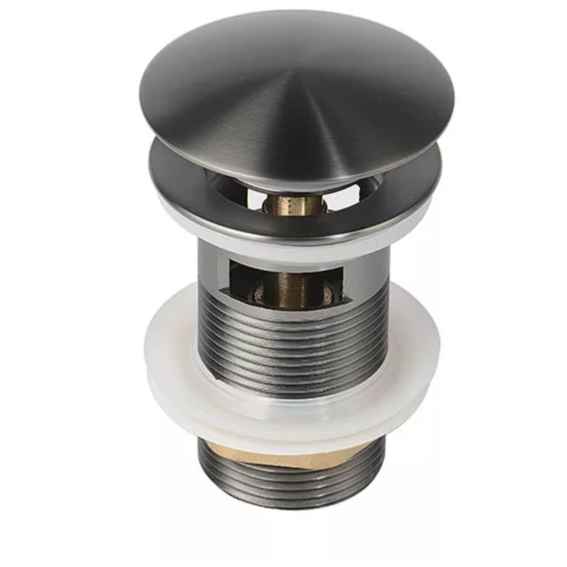 Pop Up Plug & Waste 32mm With Overflow – Gunmetal