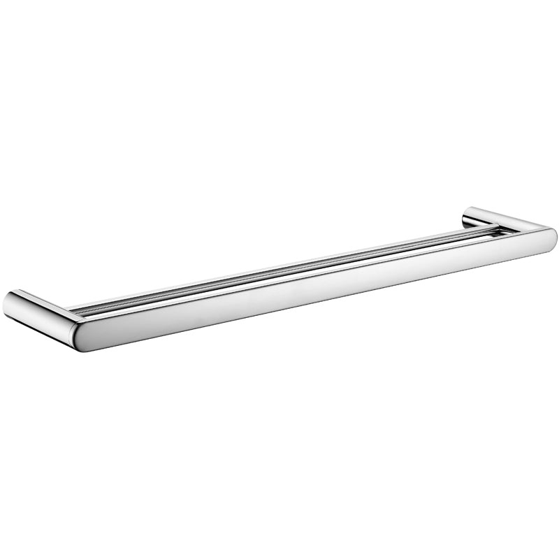 Rondo Double Towel Rail 610mm – Chrome