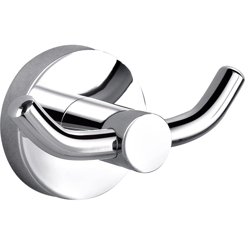 Round Double Robe Hook – Chrome