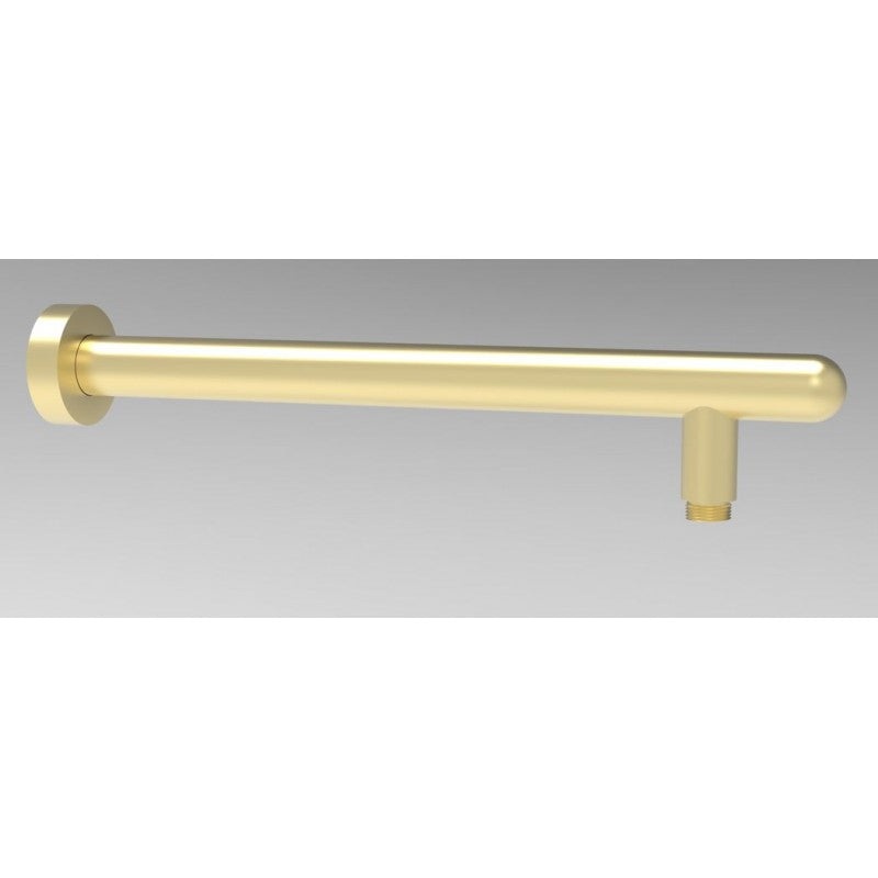 Round Horizontal Shower Arm 340mm- Brushed Gold