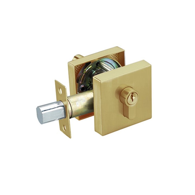 Brushed Gold Double Cylinders Deadbolt  – Reef Series