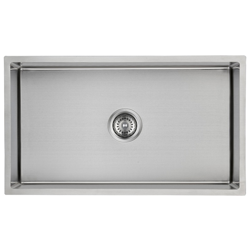 Coral Above or Undermount Single Bowl Kitchen Sink 720mm x 400mm – Stainless Steel