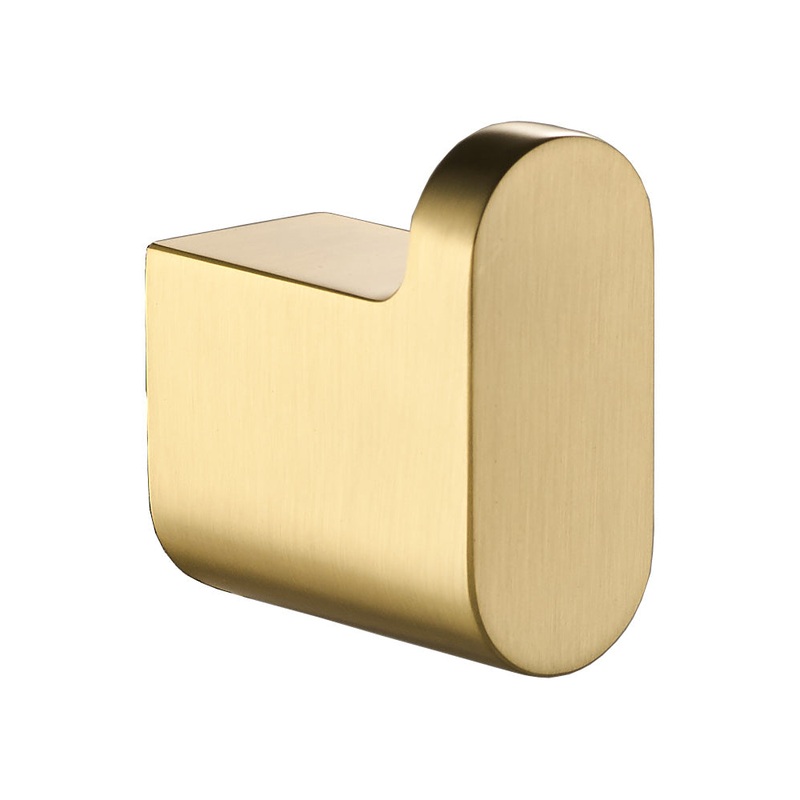 Coral Robe Hook – Brushed Gold