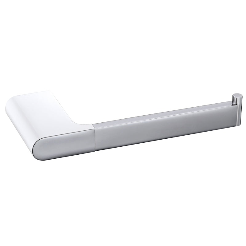 Coral Toilet Paper Holder – Chrome & White