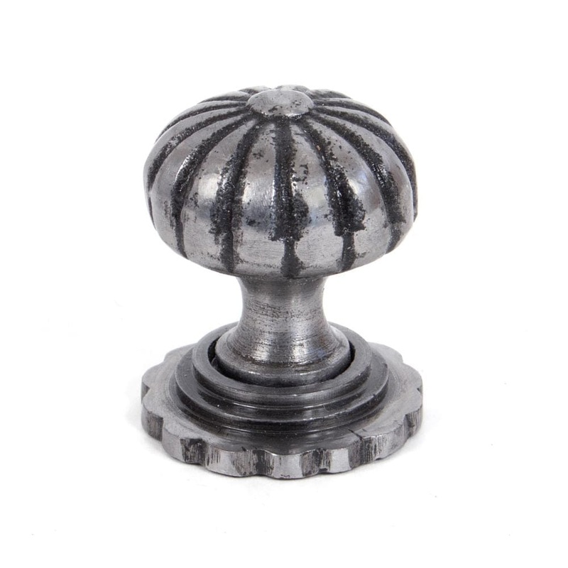 From The Anvil – Natural Smooth Flower Cabinet Knob – Large