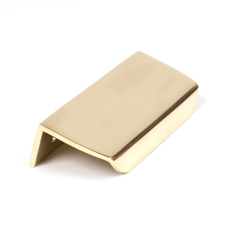 From The Anvil – Polished Brass 100mm Moore Edge Pull