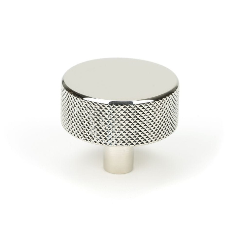 From The Anvil – Polished Nickel Brompton Cabinet Knob – 38mm (No rose)