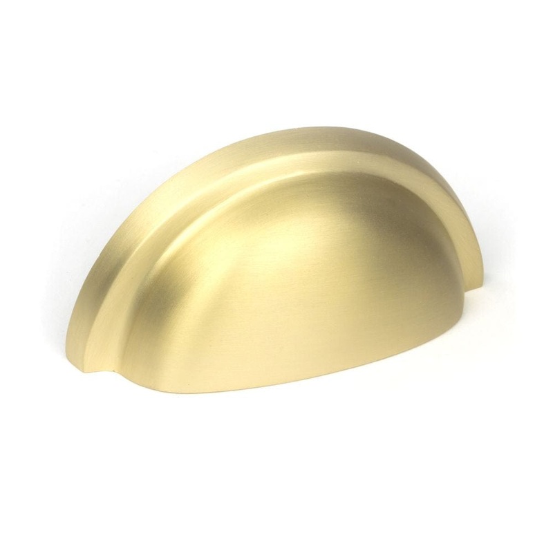 From The Anvil – Satin Brass Regency Concealed Drawer Pull