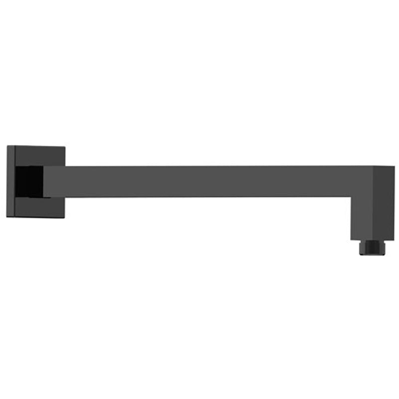 Square Horizontal Shower Arm – Matt Black