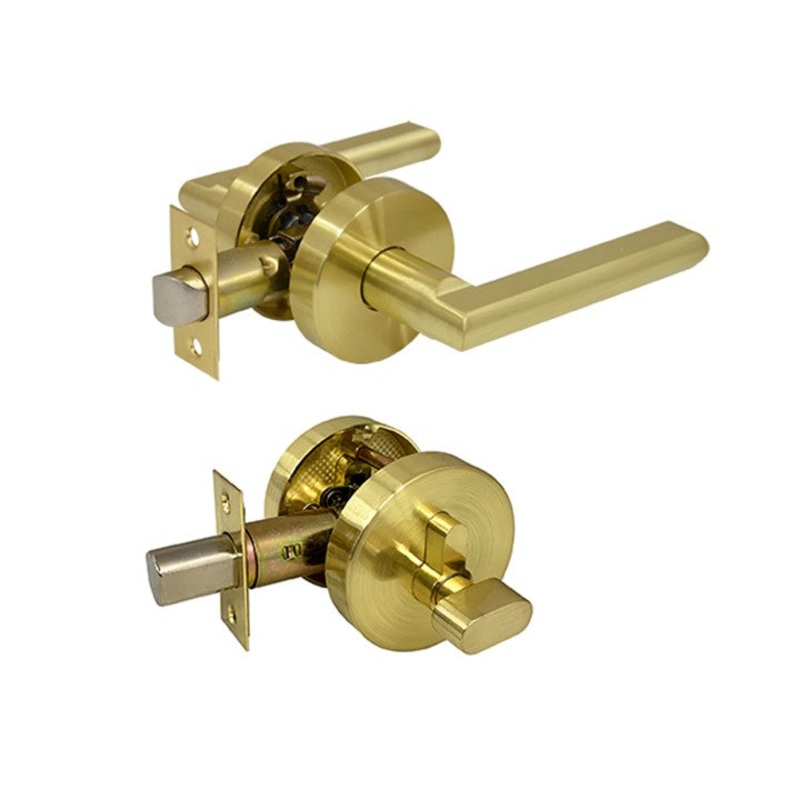 St Tropez Series Entrance Handle Set – Brushed Gold