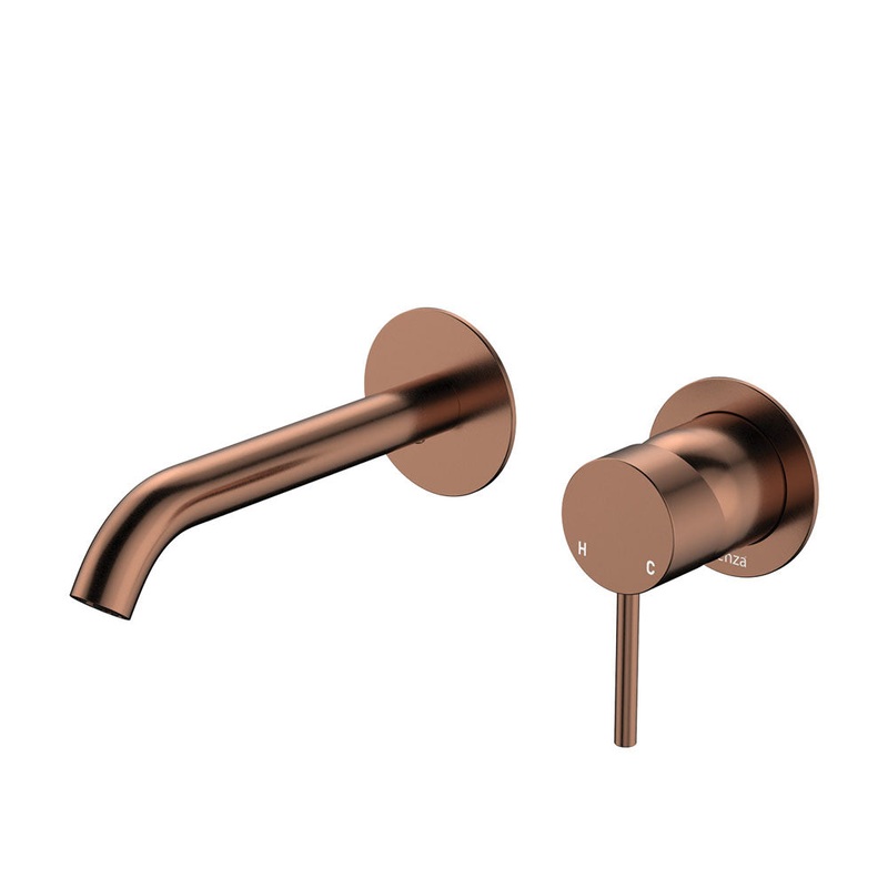 Cobre Wall Mixer & Spout Combination  – Brushed Copper