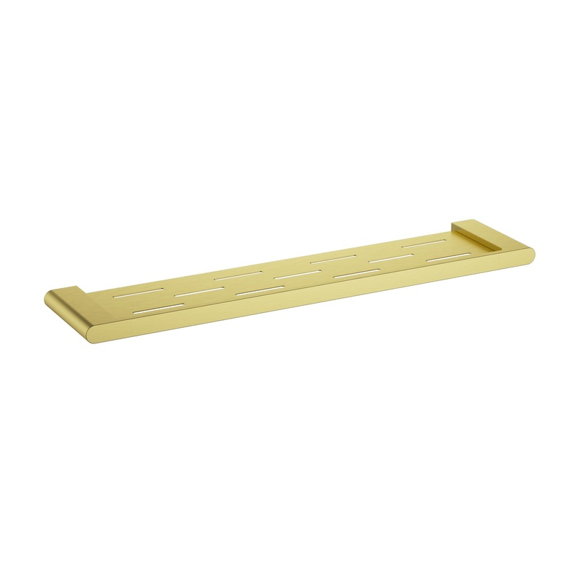 Coral Metal Shelf – Brushed Gold