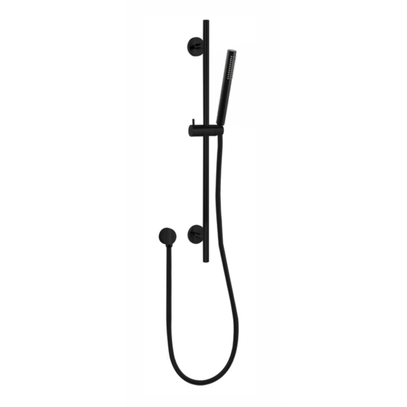 Coral Romana Single Shower Rail – Matt Black