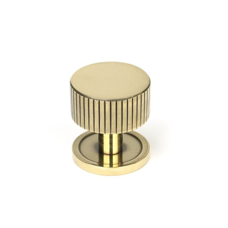 From The Anvil – Aged Brass Judd Cabinet Knob – 32mm (Plain)