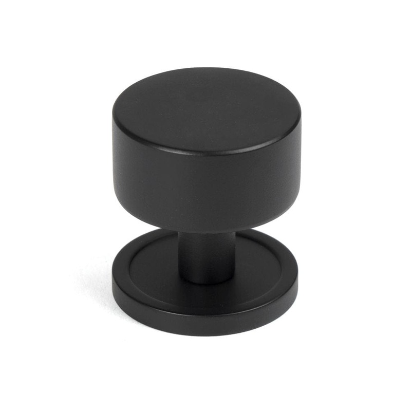 From The Anvil – Matt Black Kelso Cabinet Knob – 32mm (Plain)
