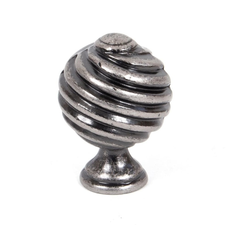 From The Anvil – Pewter Twist Cabinet Knob