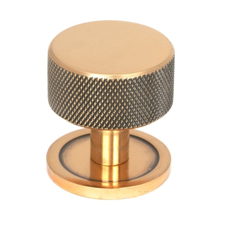 From The Anvil – Polished Bronze Brompton Cabinet Knob – 32mm (Plain)
