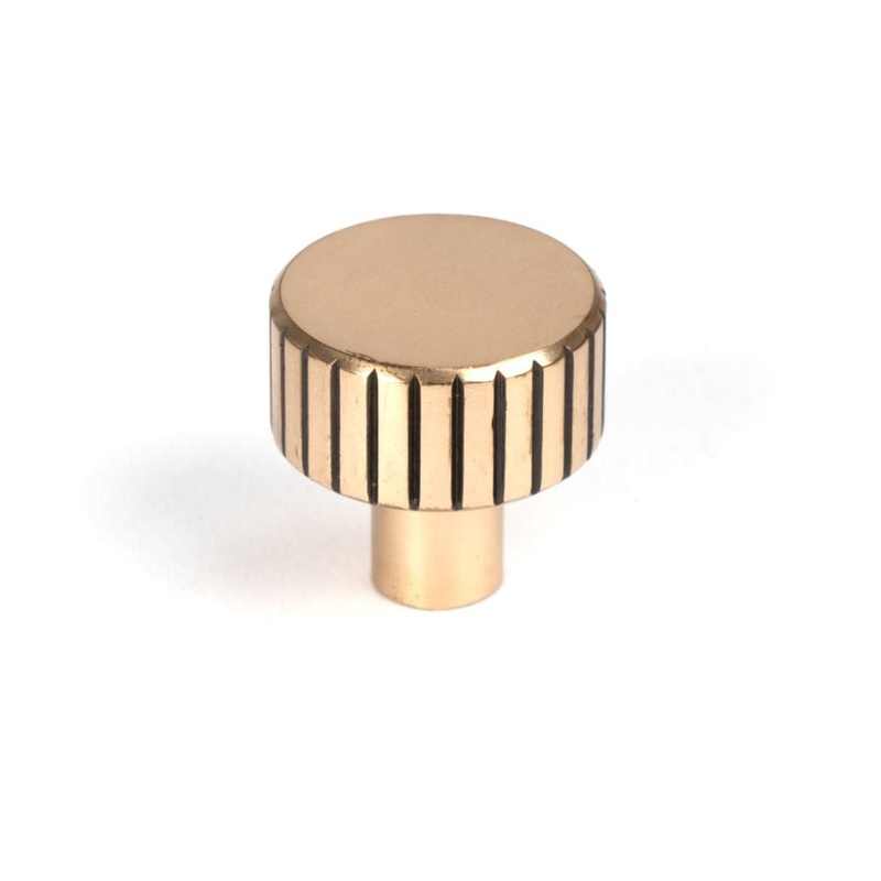 From The Anvil – Polished Bronze Judd Cabinet Knob – 25mm (No rose)
