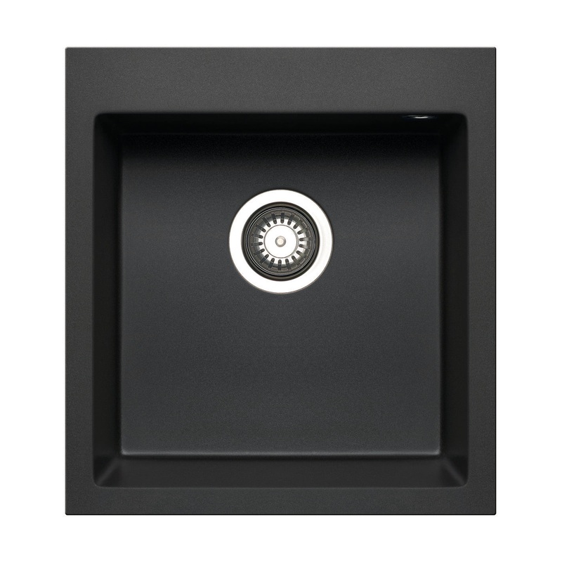 Pyragranite Kitchen Sink Single Bowl 400mm – Matt Black