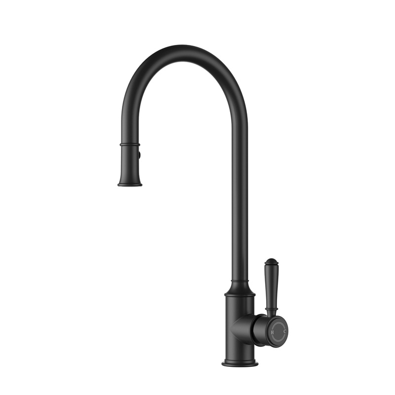 Birmingham II Deluxe Pull Out Sink Mixer – Matt Black